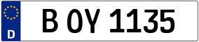 Trailer License Plate